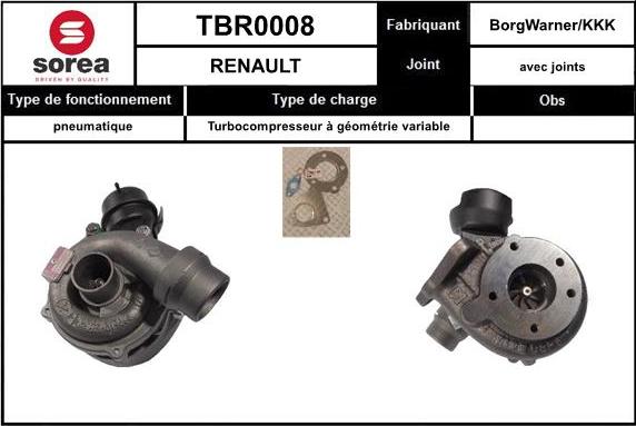 Sera TBR0008 - Kompresors, Turbopūte www.avaruosad.ee