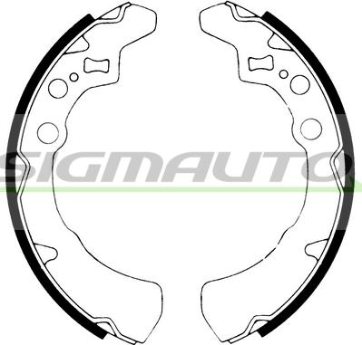 SIGMAUTO SFA671 - Brake Set, drum brakes www.avaruosad.ee