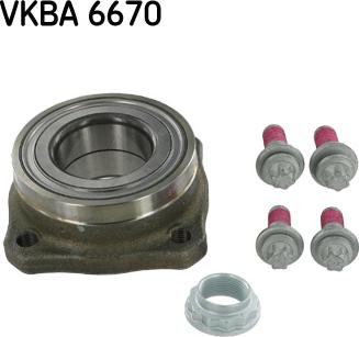 SKF VKBA 6670 - Wheel hub, bearing Kit www.avaruosad.ee