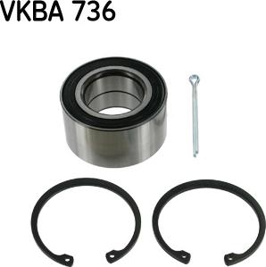 SKF VKBA 736 - Wheel hub, bearing Kit www.avaruosad.ee