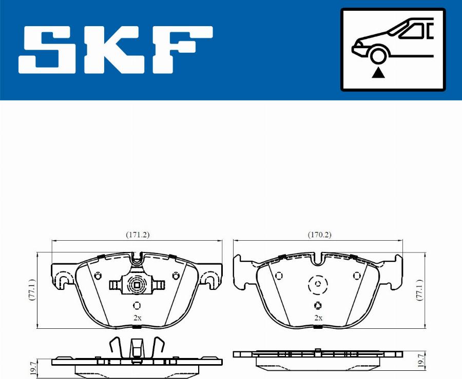 SKF VKBP 80249 - Juego de pastillas de freno www.avaruosad.ee