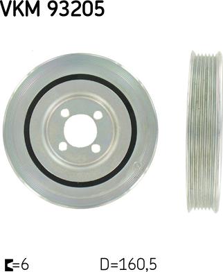 SKF VKM 93205 - Belt Pulley, crankshaft www.avaruosad.ee