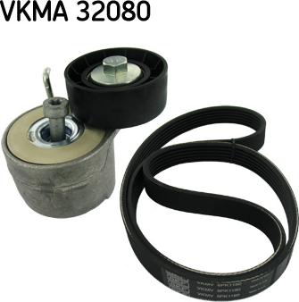 SKF VKMA 32080 - Ķīļrievu siksnu komplekts www.avaruosad.ee