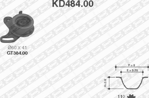 SNR KD484.00 - Hammasrihma komplekt www.avaruosad.ee