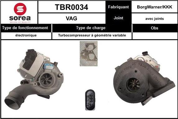 SNRA TBR0034 - Турбокомпрессор, наддув www.avaruosad.ee