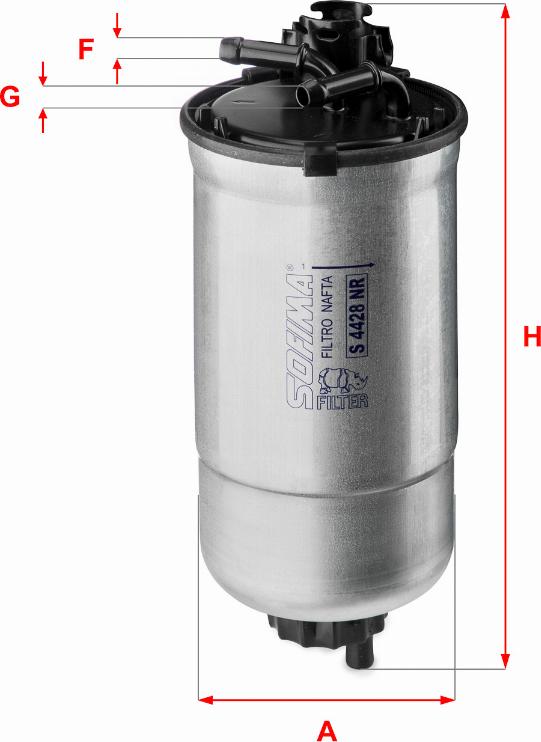 Sofima S 4428 NR - Fuel filter www.avaruosad.ee