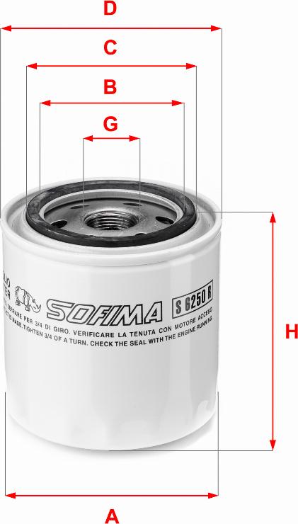 Sofima S 6250 R - Oil Filter www.avaruosad.ee