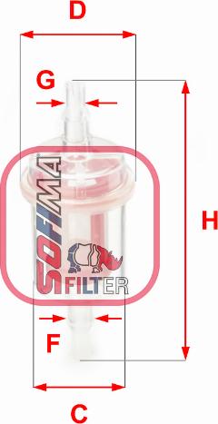 Sofima S 1027 B - Fuel filter www.avaruosad.ee