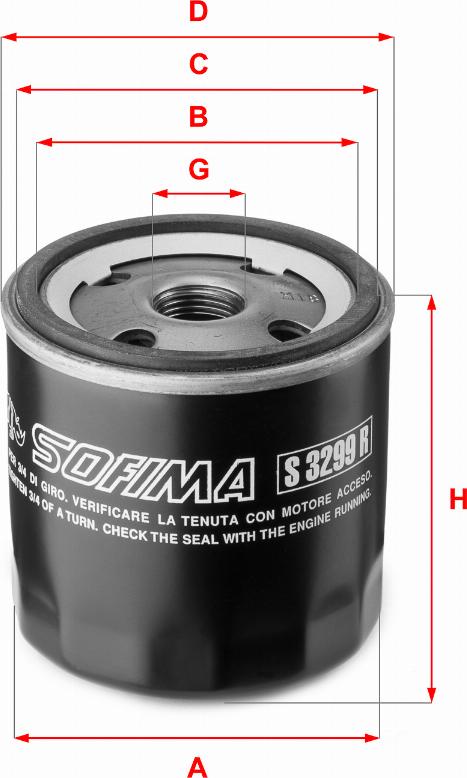 Sofima S 3299 R - Oil Filter www.avaruosad.ee