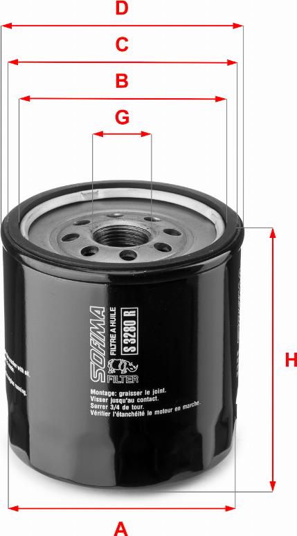 Sofima S 3280 R - Oil Filter www.avaruosad.ee