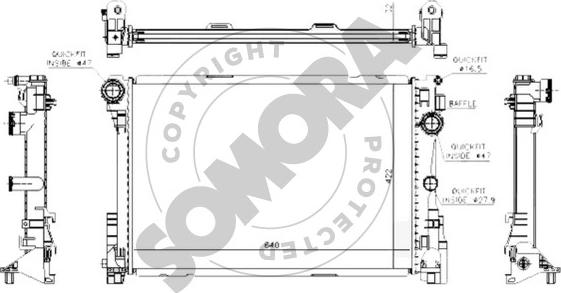 Somora 171440C - Radiaator,mootorijahutus www.avaruosad.ee