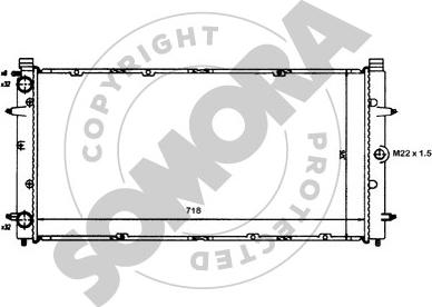 Somora 354040 - Radiaator,mootorijahutus www.avaruosad.ee