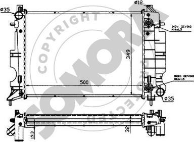 Somora 271142 - Radiaator,mootorijahutus www.avaruosad.ee