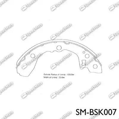 SpeedMate SM-BSK007 - Bremžu komplekts, trumuļa bremzes www.avaruosad.ee