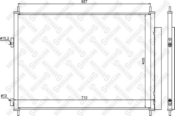 Stellox 10-45156-SX - Kondensators, Gaisa kond. sistēma www.avaruosad.ee