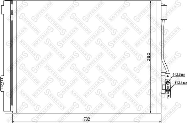 Stellox 10-45132-SX - Конденсатор, кондиционер www.avaruosad.ee