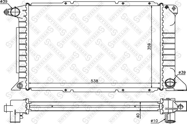 Stellox 10-25798-SX - Radiaator,mootorijahutus www.avaruosad.ee