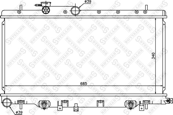 Stellox 10-25144-SX - Radiaator,mootorijahutus www.avaruosad.ee