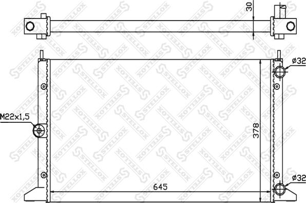 Stellox 10-25107-SX - Radiaator,mootorijahutus www.avaruosad.ee