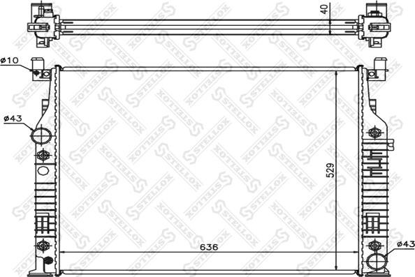 Stellox 10-25877-SX - Radiaator,mootorijahutus www.avaruosad.ee