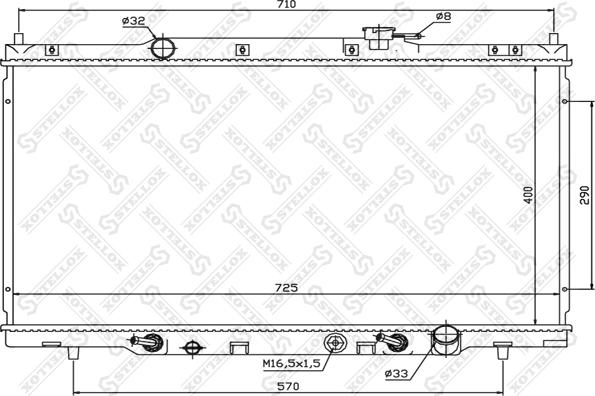 Stellox 10-26666-SX - Radiaator,mootorijahutus www.avaruosad.ee