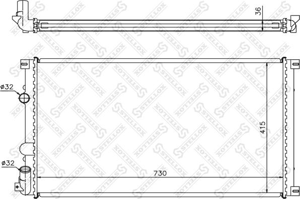 Stellox 10-26169-SX - Radiaator,mootorijahutus www.avaruosad.ee