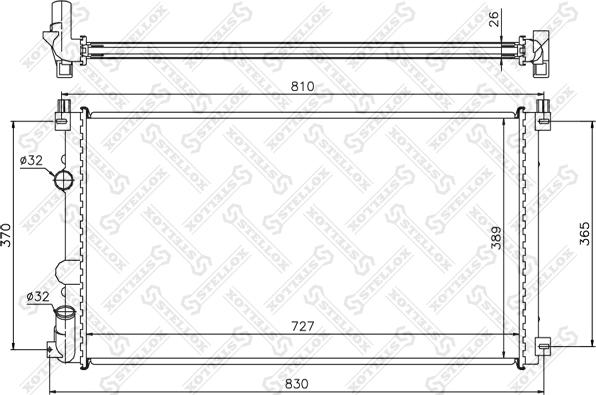 Stellox 10-26182-SX - Radiaator,mootorijahutus www.avaruosad.ee