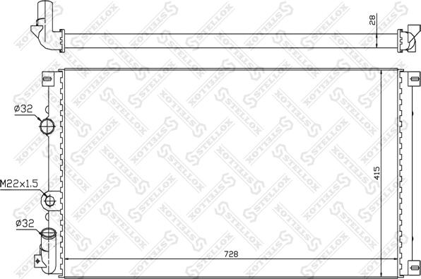 Stellox 10-26179-SX - Radiaator,mootorijahutus www.avaruosad.ee