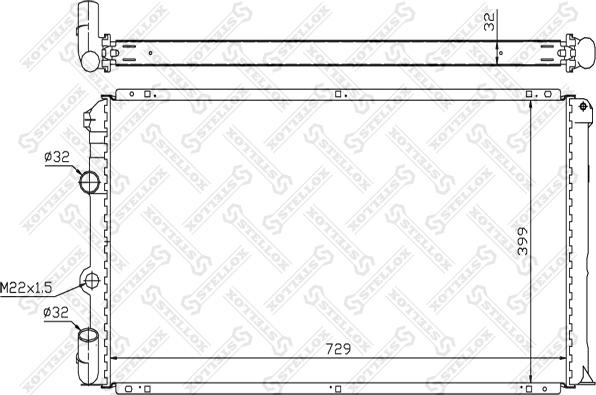 Stellox 10-26208-SX - Radiaator,mootorijahutus www.avaruosad.ee