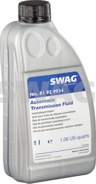 Swag 81 92 9934 - Automatic Transmission Oil www.avaruosad.ee