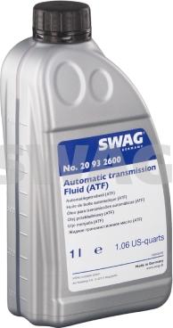 Swag 20 93 2600 - Automatic Transmission Oil www.avaruosad.ee