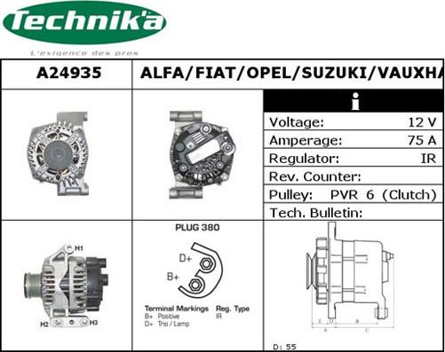 Technika A24935 - Генератор www.avaruosad.ee