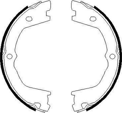 Textar 91074900 - Brake Shoe Set, parking brake www.avaruosad.ee