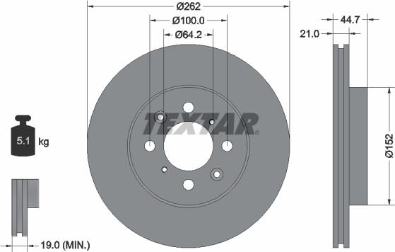 Textar 92060900 - Bremseskive www.avaruosad.ee