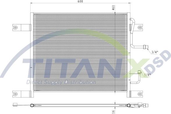 TITANX CD159002 - Конденсатор, кондиционер www.avaruosad.ee