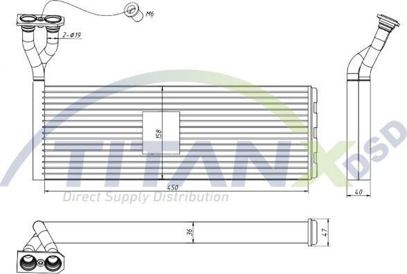 TITANX HT149002 - Soojusvaheti,salongiküte www.avaruosad.ee