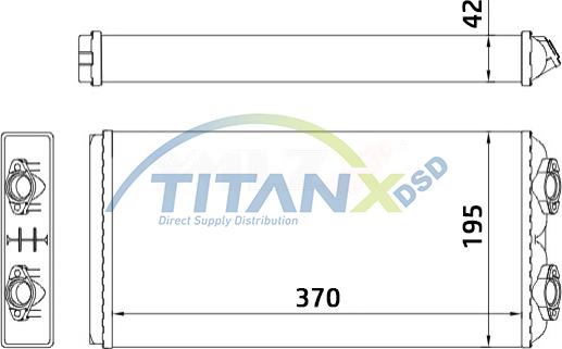 TITANX HT139001 - Värmeväxlare, kupévärmare www.avaruosad.ee