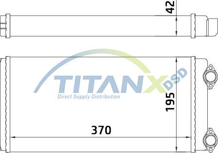 TITANX HT139002 - Теплообменник, отопление салона www.avaruosad.ee