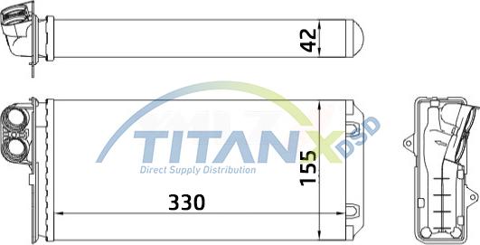 TITANX HT369001 - Soojusvaheti,salongiküte www.avaruosad.ee