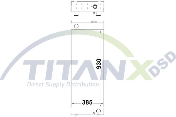TITANX RD509058 - Jäähdytin,moottorin jäähdytys www.avaruosad.ee