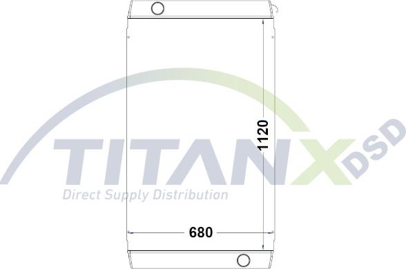 TITANX RD509021 - Radiaator,mootorijahutus www.avaruosad.ee