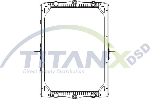 TITANX RD179012 - Radiaator,mootorijahutus www.avaruosad.ee