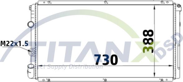 TITANX RD369009 - Radiaator,mootorijahutus www.avaruosad.ee