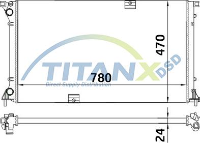 TITANX RD369015 - Jäähdytin,moottorin jäähdytys www.avaruosad.ee