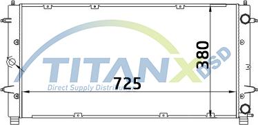 TITANX RD339007 - Radiaator,mootorijahutus www.avaruosad.ee