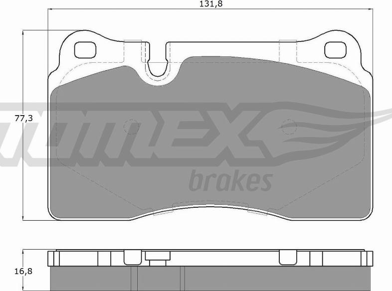 TOMEX brakes TX 14-73 - Brake Pad Set, disc brake www.avaruosad.ee
