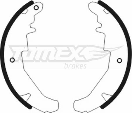 TOMEX brakes TX 20-76 - Комплект тормозных башмаков, барабанные www.avaruosad.ee
