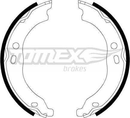 TOMEX brakes TX 21-99 - Brake Set, drum brakes www.avaruosad.ee