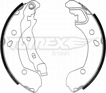 TOMEX brakes TX 21-48 - Bremžu komplekts, trumuļa bremzes www.avaruosad.ee