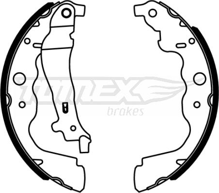 TOMEX brakes TX 22-18 - Brake Set, drum brakes www.avaruosad.ee